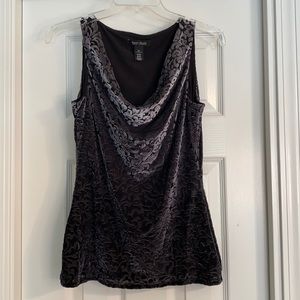White House Black Market XS Velvet Tank Top Blouse